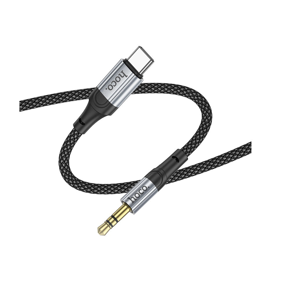 Cable Hoco UPA26 Fresh Adaptador Audio Tipo-C a 3.5mm Negro