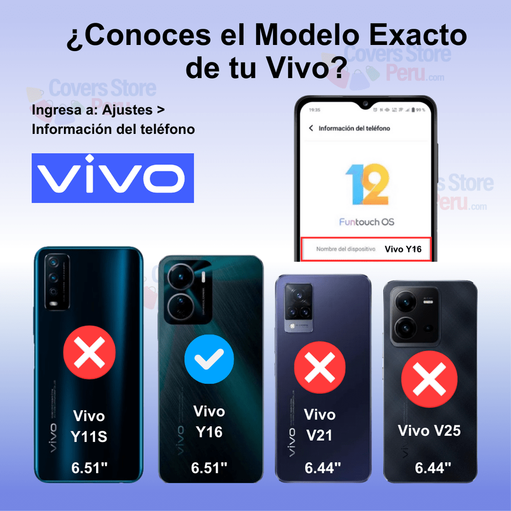 Funda Case para Vivo Y16 Flip Cover Negro Antishock