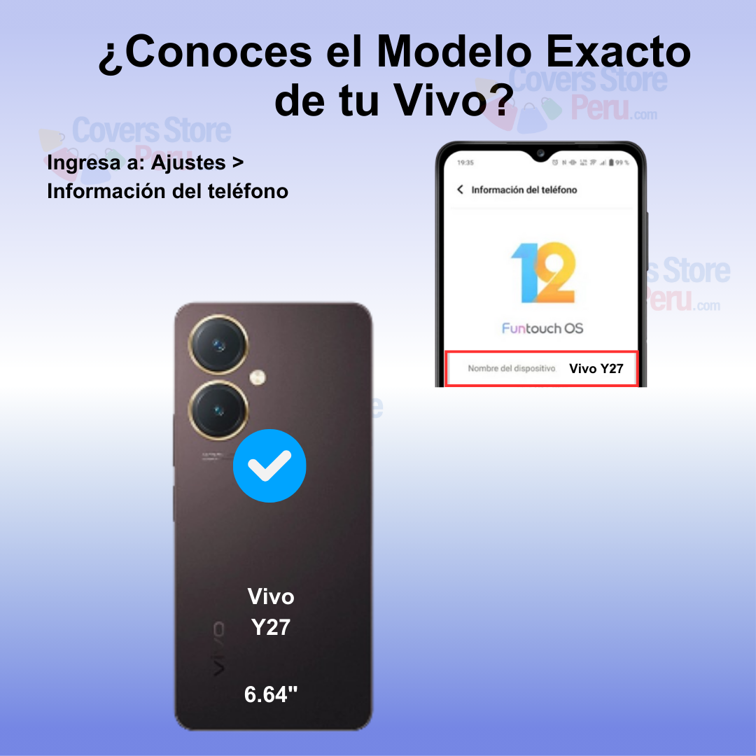 Funda para Vivo Y27 Ahumado con Anillo Negro Antishock