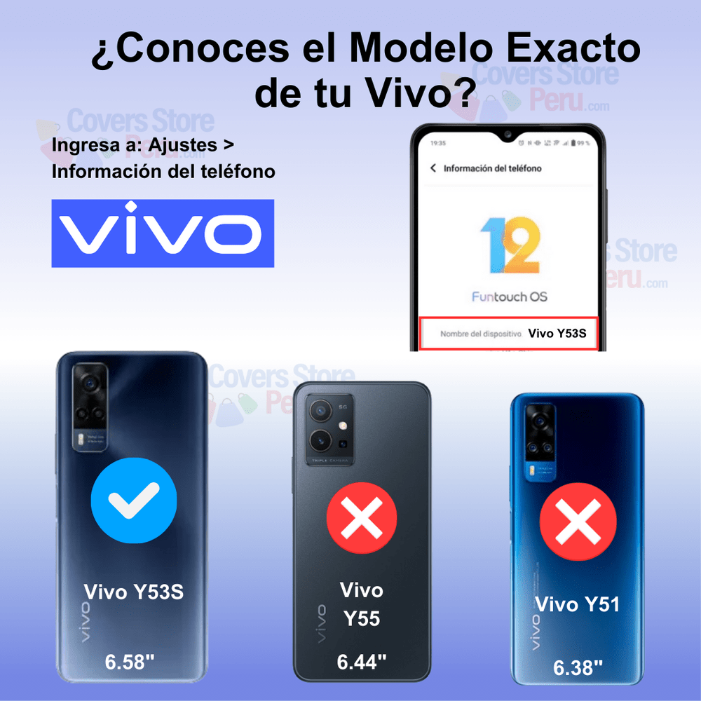 Funda Case para Vivo Y53S Flip Cover Negro Antishock
