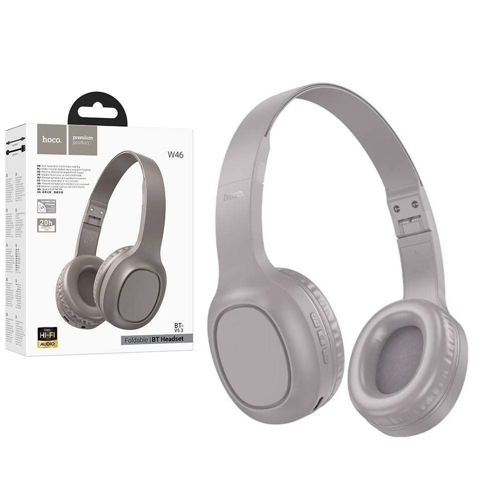 Audifonos Bluetooth Diadema Hoco W46 Charm Microfono Marron