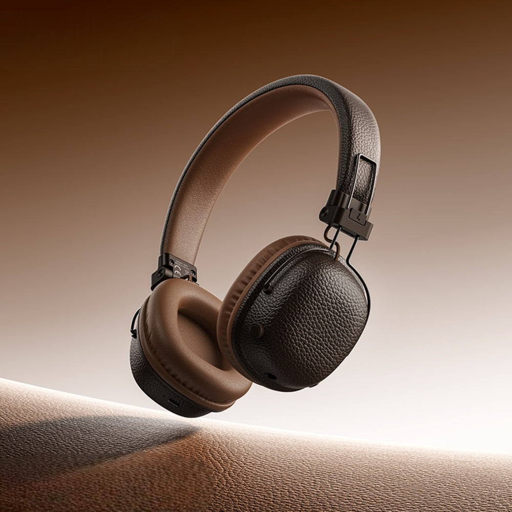 Audifonos Bluetooth Diadema Hoco W64 Earl II Plegable Marron