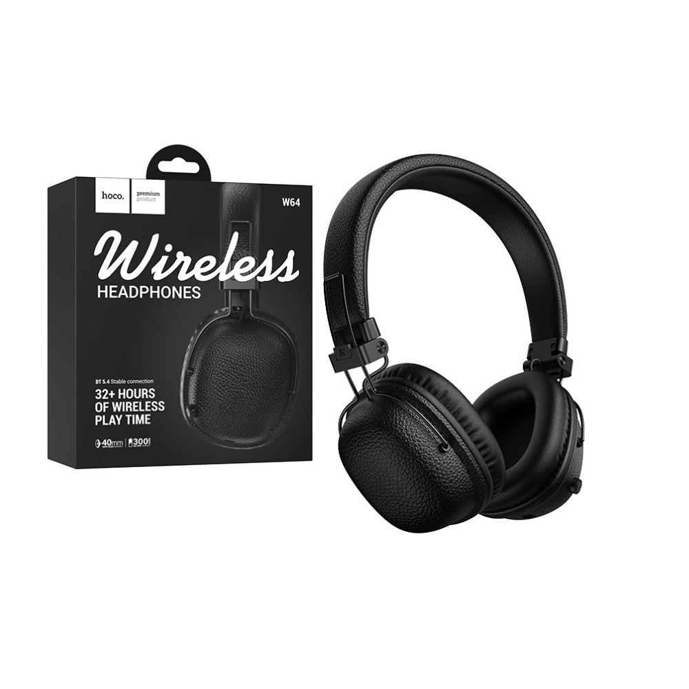 Audifonos Bluetooth Diadema Hoco W64 Earl II Plegable Negro