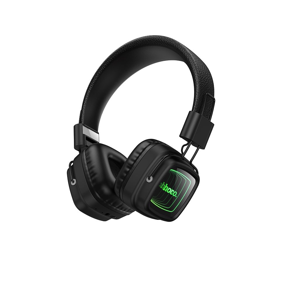 Audifonos Bluetooth Diadema Hoco W72 Earl III Luz RGB Negro