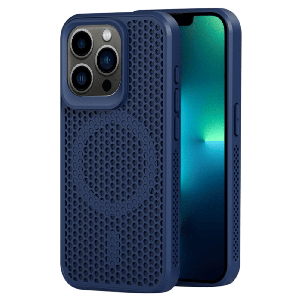 Funda Case para iPhone 15 Plus Magsafe Malla Térmica Azul