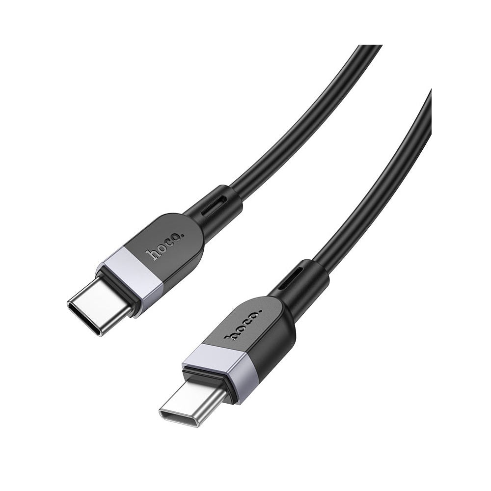 Cable Hoco X109 Energy Silicona Tipo-C a Tipo-C 60W 2m Negro