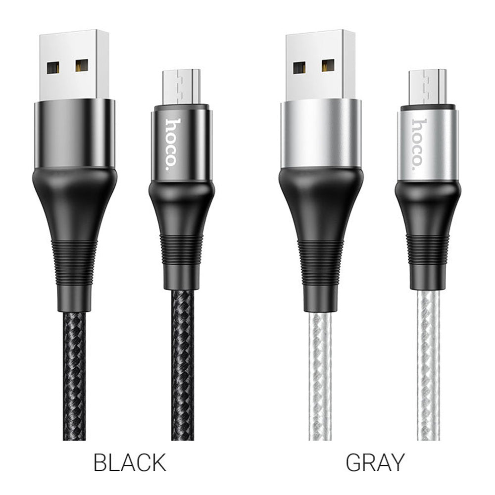 Cable USB a Micro USB V8 1m Hoco X50 Negro De Alta Calidad