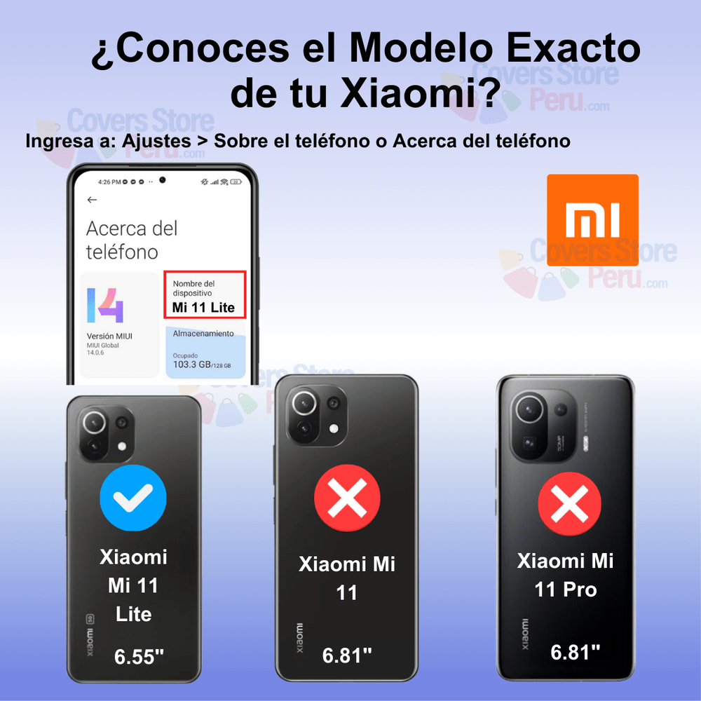 Funda Case para Xiaomi Mi 11 Lite 5G TPU 100% Transparente