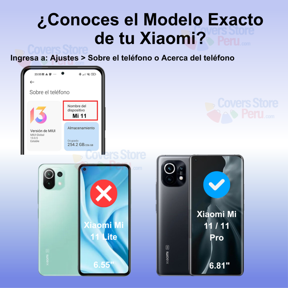 Mica Glass para Xiaomi Mi 11 Full Glue Curvo