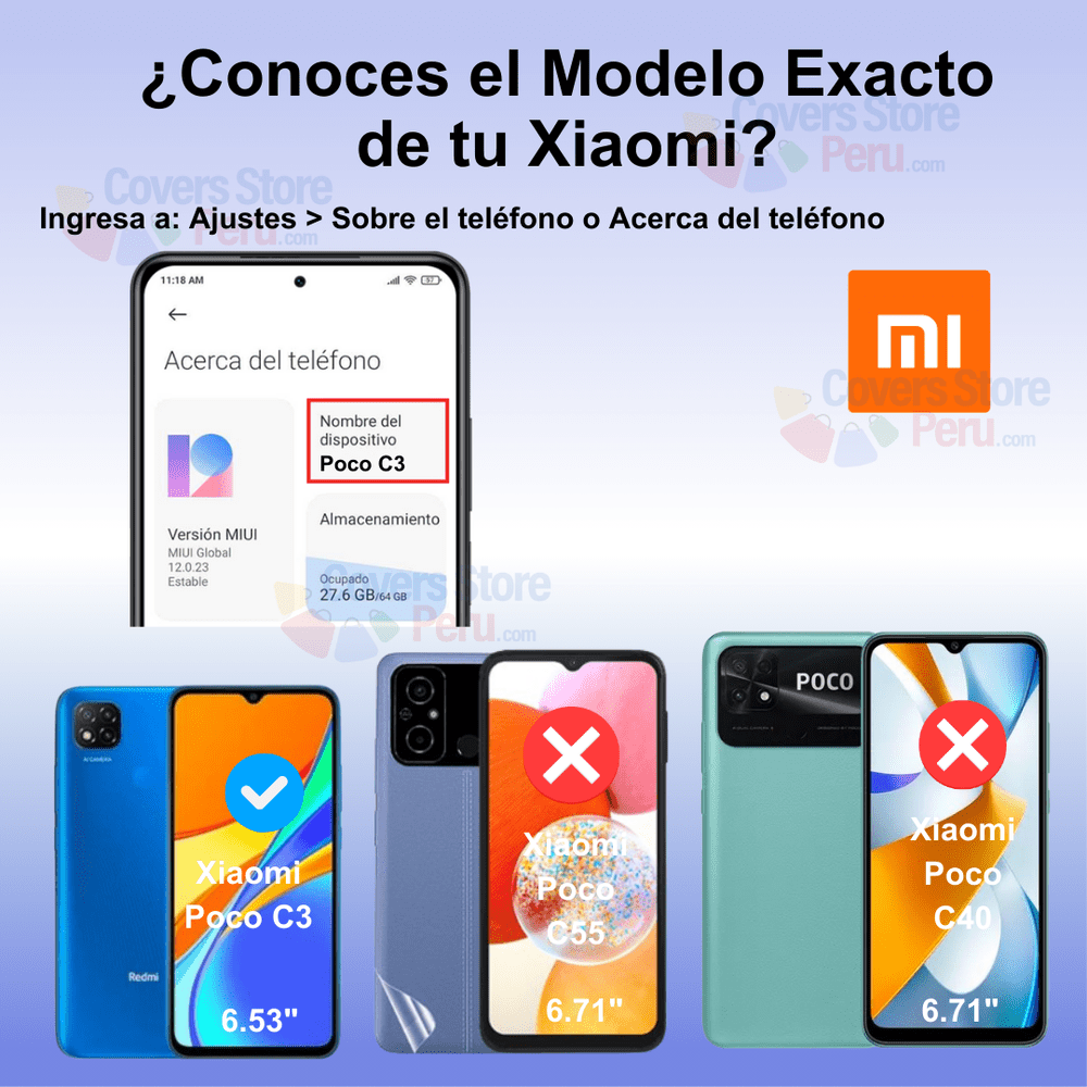 Mica para Xiaomi Poco C3 Cerámica Anti-Espía Antishock