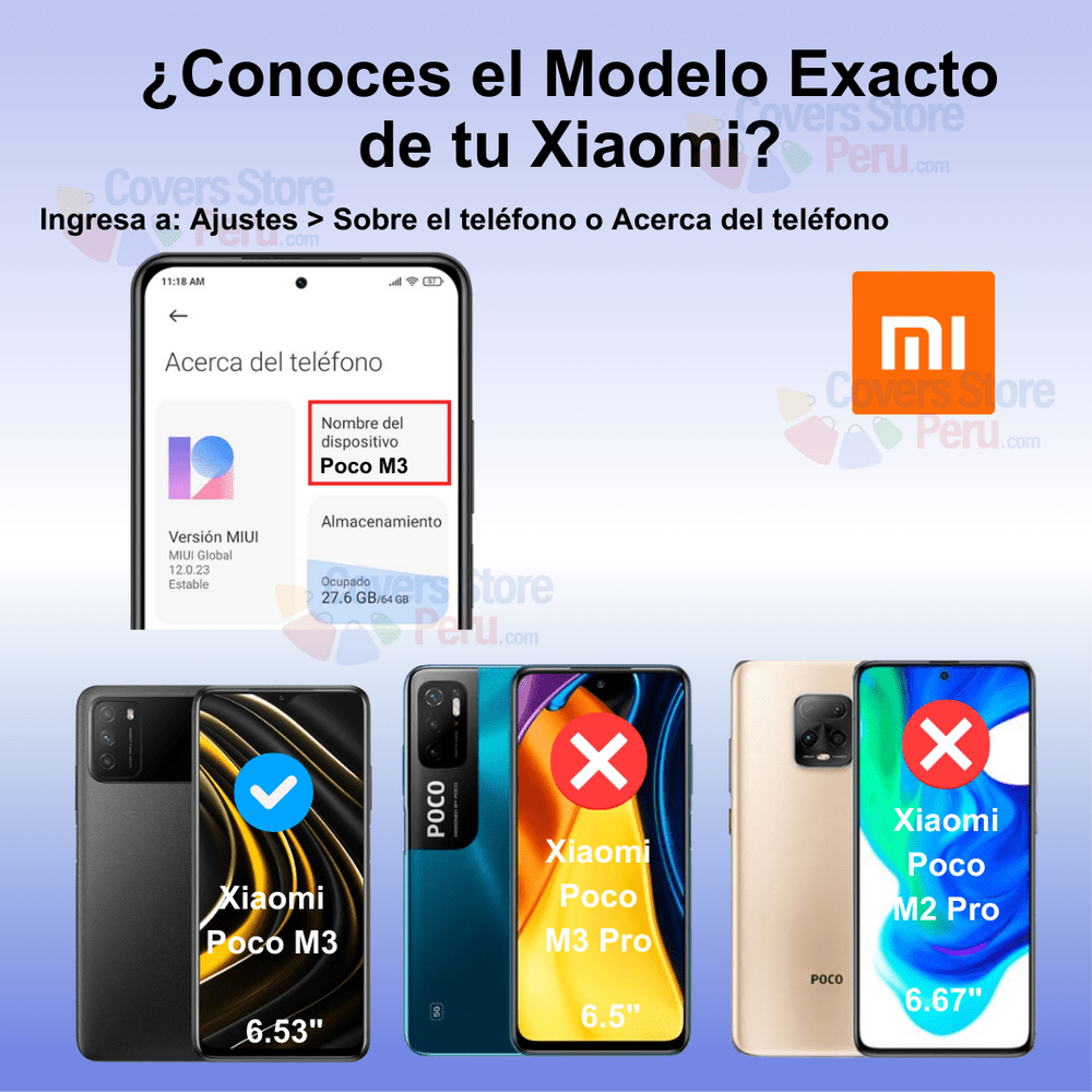 Mica para Xiaomi Poco M3 Cerámica Anti-Espía Antishock