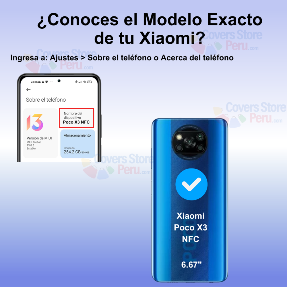 Funda Case para Xiaomi Poco X3 NFC Flip Cover Negro