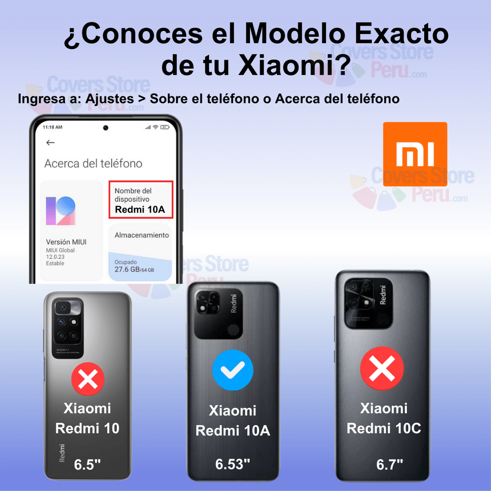Funda para Xiaomi Redmi 10A TPU 100% Transparente Antishock