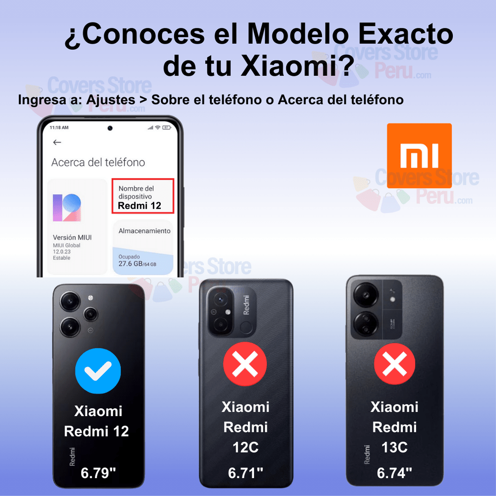 Funda para Xiaomi Redmi 12 5G Soft Feeling Antishock Azul