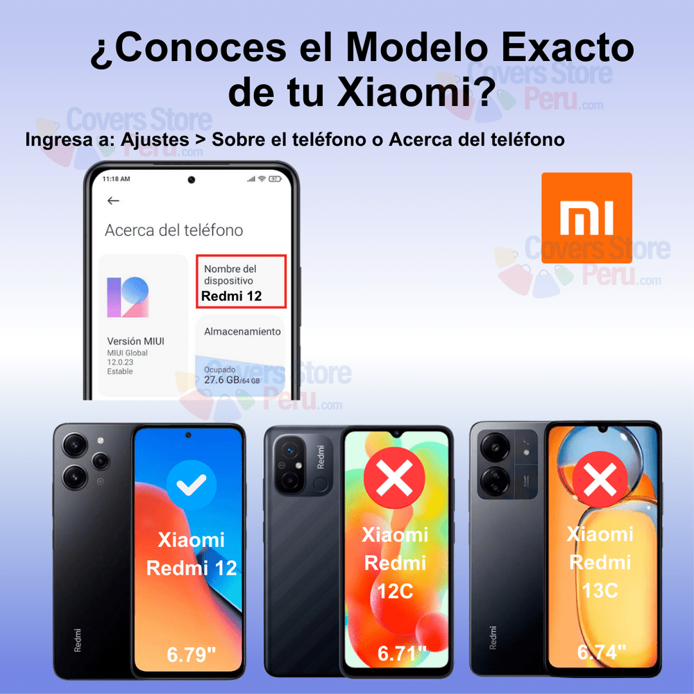 Mica Protector para Xiaomi Redmi 12 4G Vidrio Templado OG