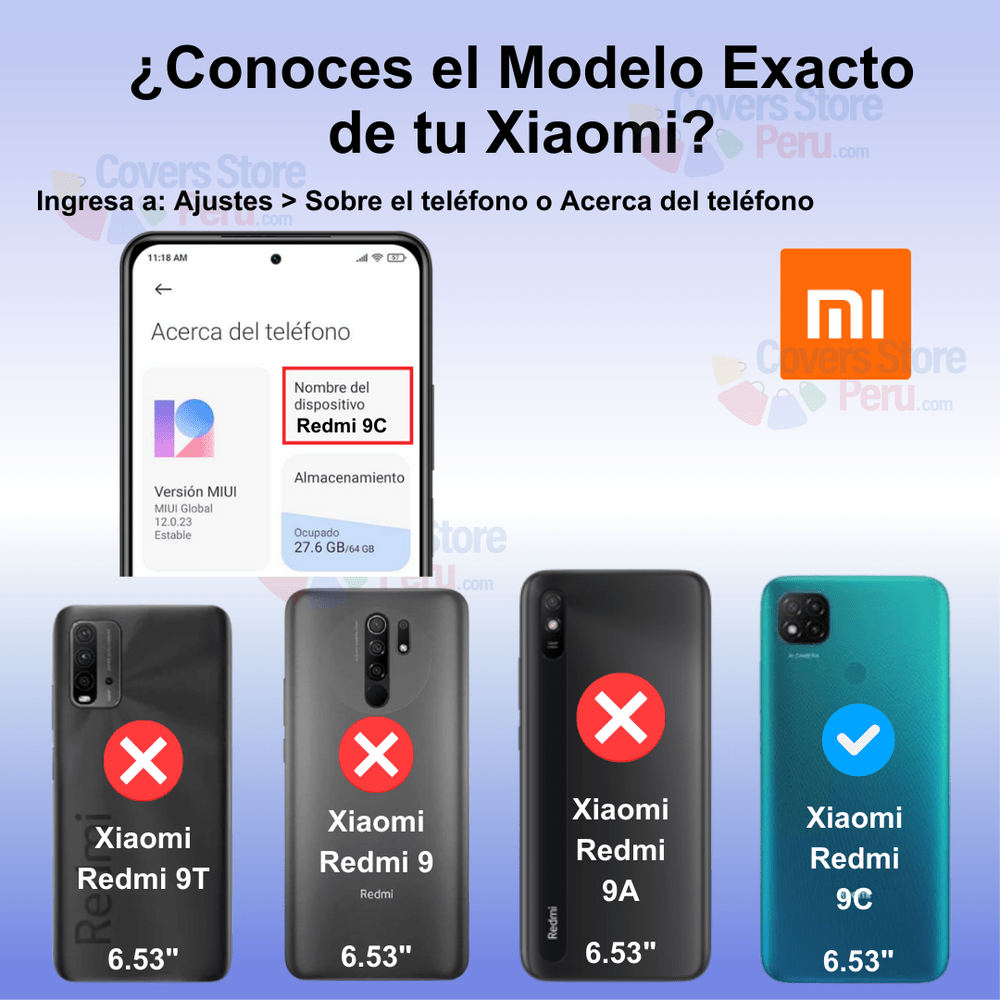 Funda Case para Xiaomi Redmi 9C Flip Cover Marrón Antishock