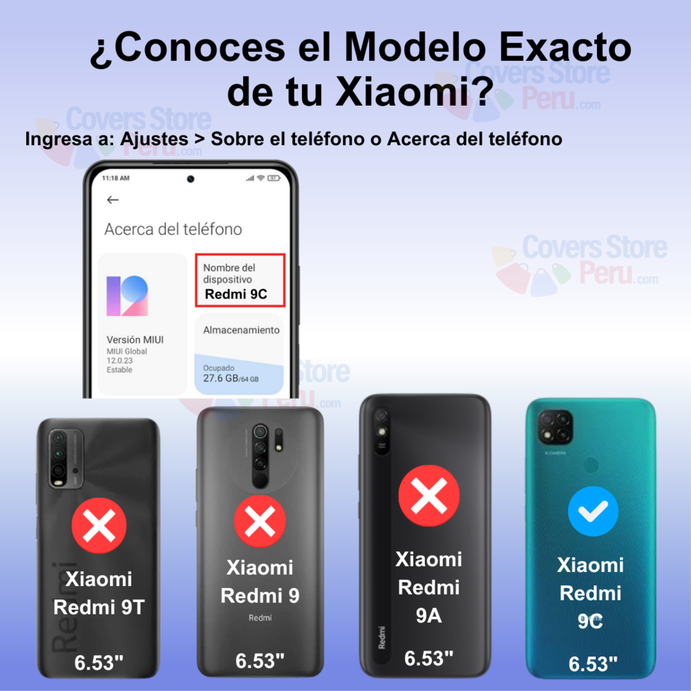 Funda para Xiaomi Redmi 9C Holder Parante + Anillo Rojo