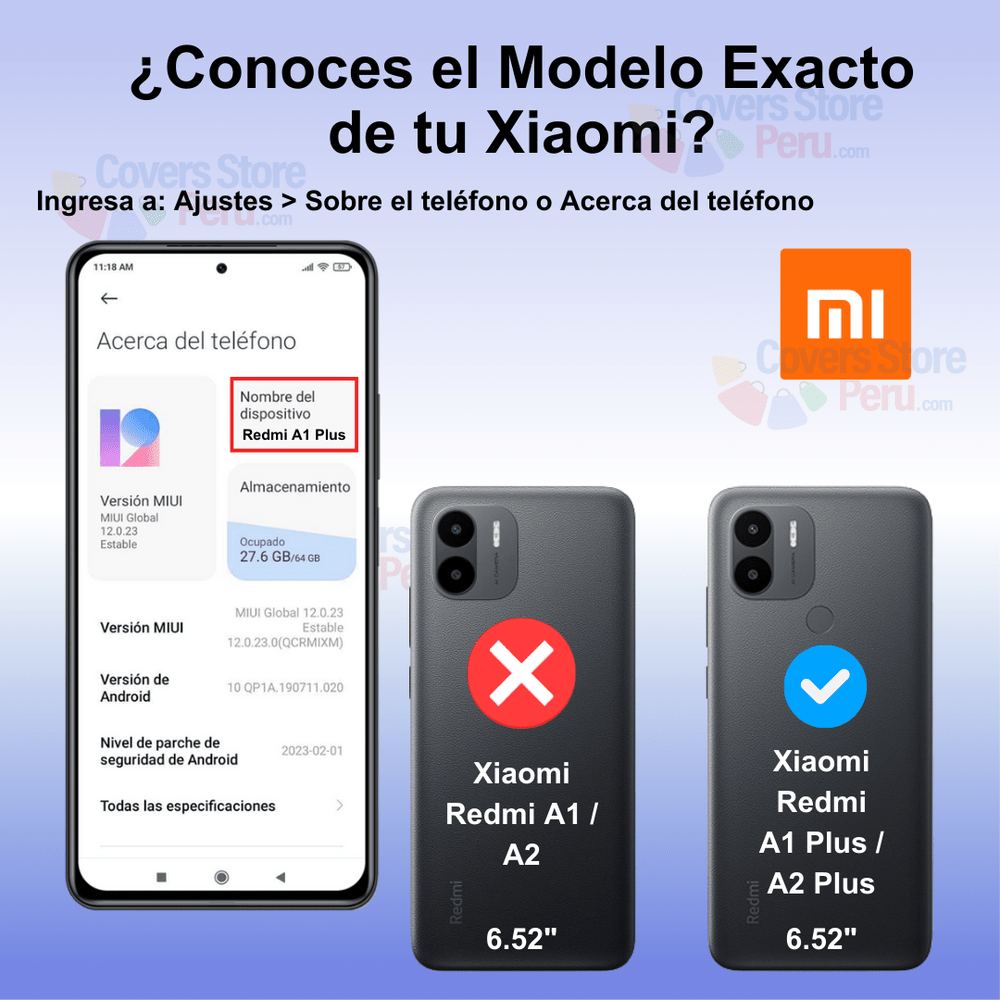 Funda Case para Xiaomi A1 PLUS Space Original Transparente