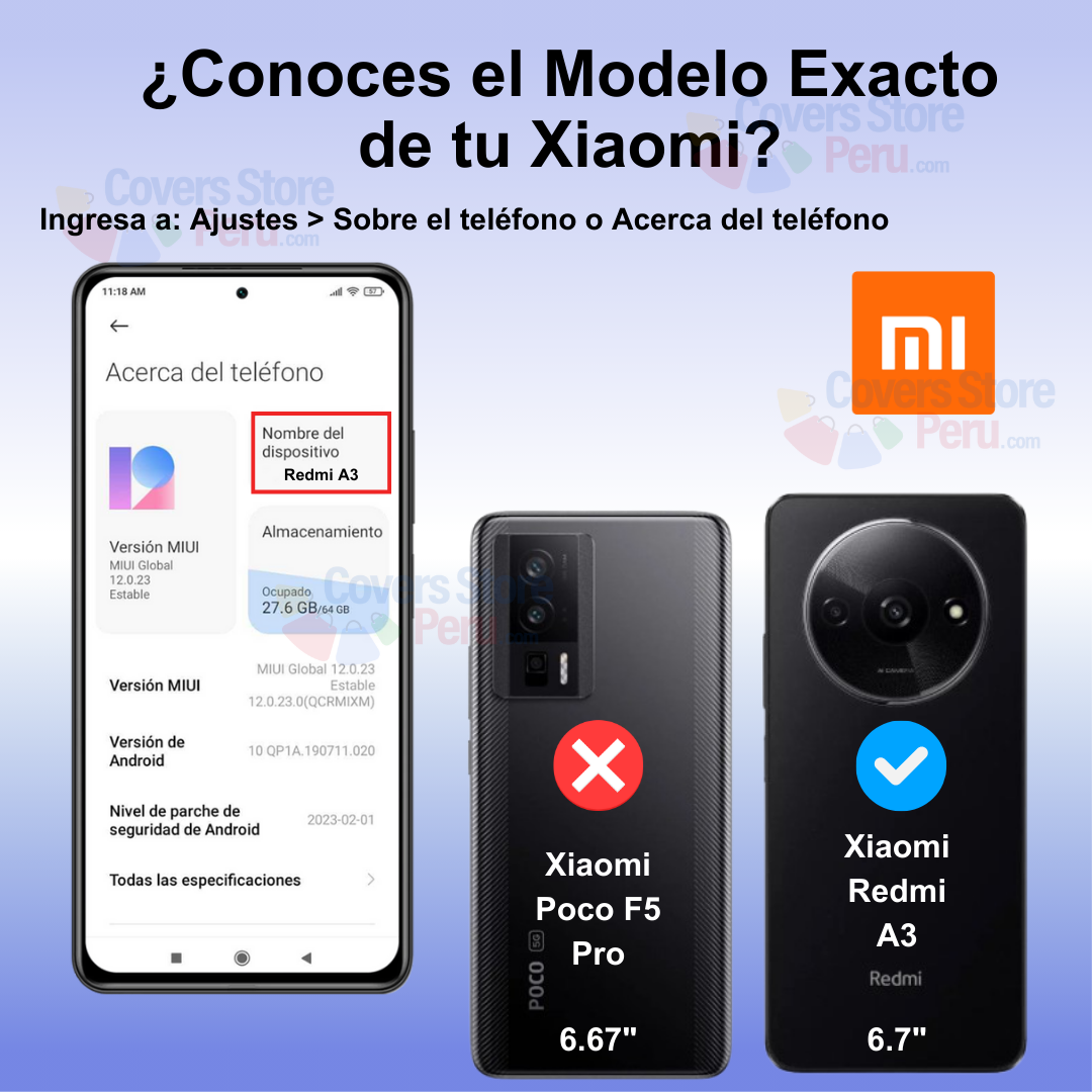 Funda para Xiaomi Redmi A3 2024 Space Original Transparente