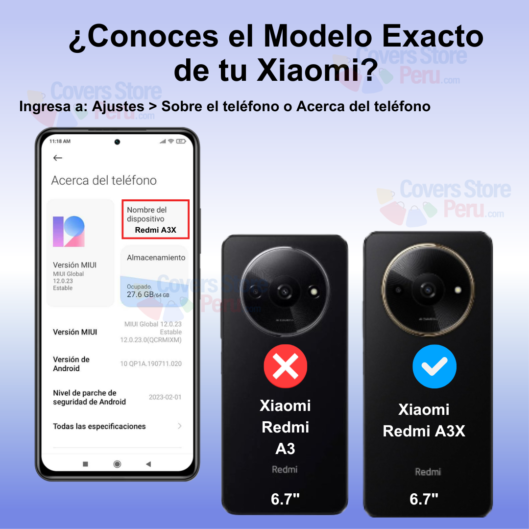 Funda Case para Xiaomi Redmi A3X Flip Cover Lila