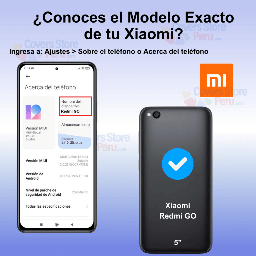 Funda para Xiaomi Redmi Go TPU 100% Transparente Antishock