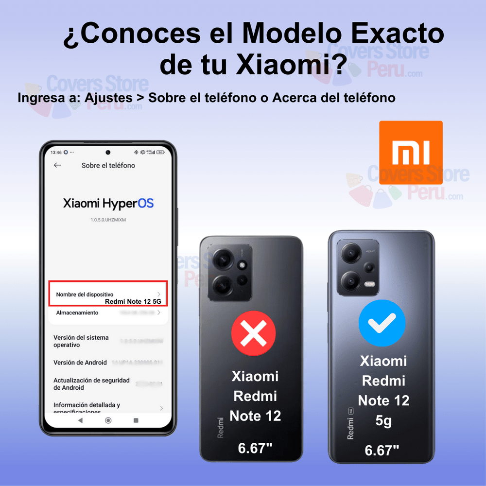 Funda para Xiaomi Note 12 5G Flip Cover Marrón Antishock