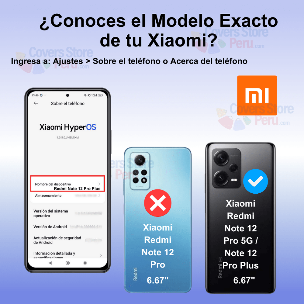 Funda Case para Xiaomi Redmi Note 12 PRO PLUS Holder Negro