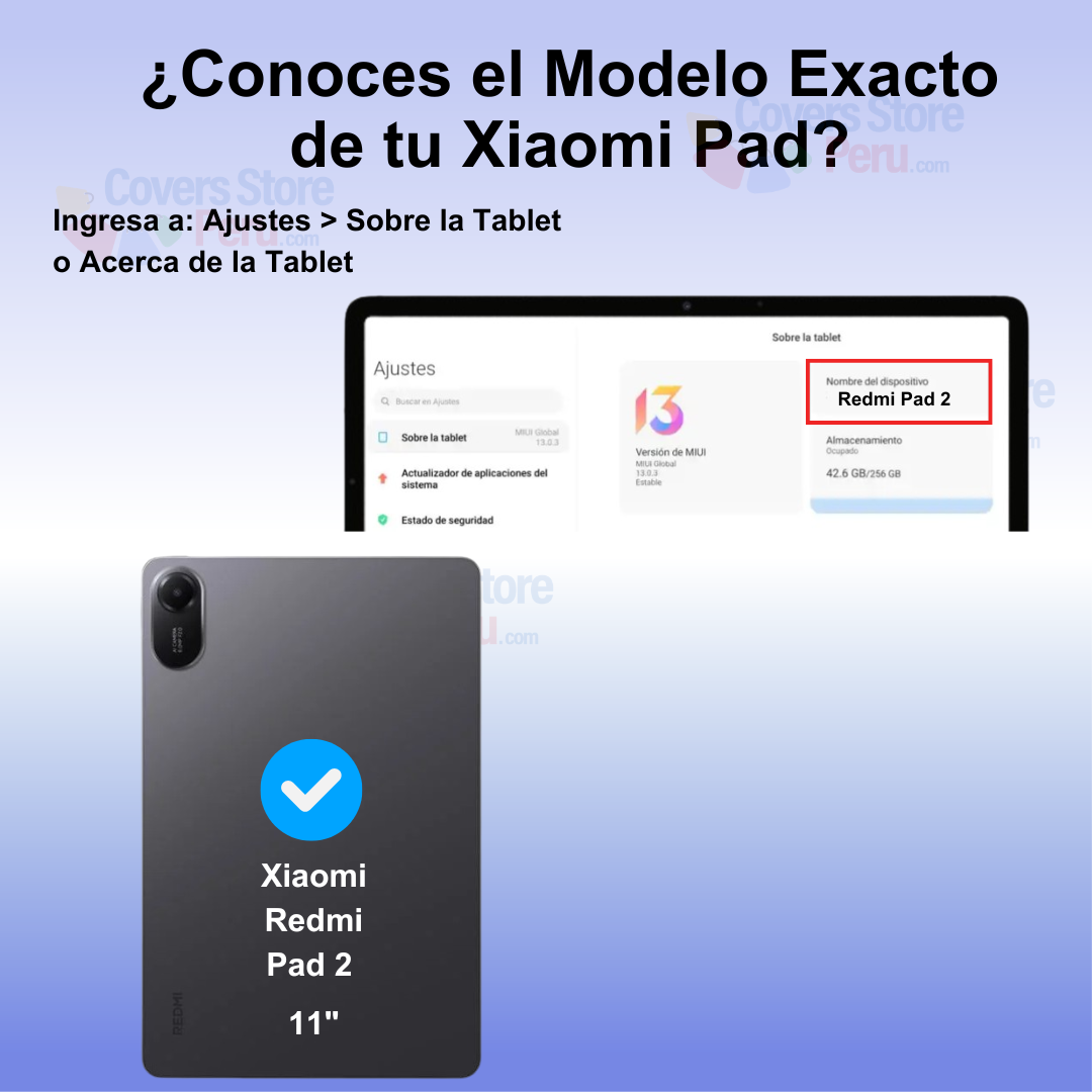 Funda para Xiaomi Redmi Pad 2 11" Imantada + Portalápiz Azul