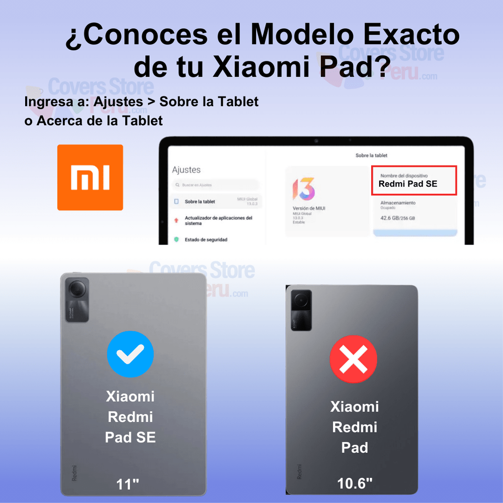 Funda para Xiaomi Redmi Pad SE Imantada + Portalápiz Azul