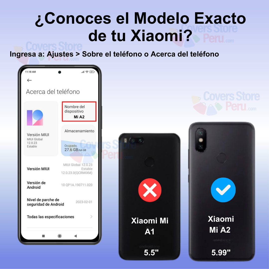 Funda para Xiaomi Mi A2 TPU 100% Transparente Antishock