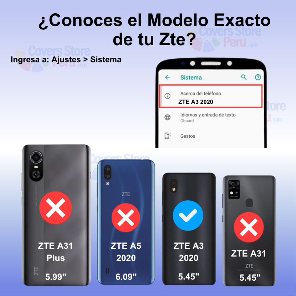 Funda para Zte A3 2020 Ahumado con Anillo Verde Antishock