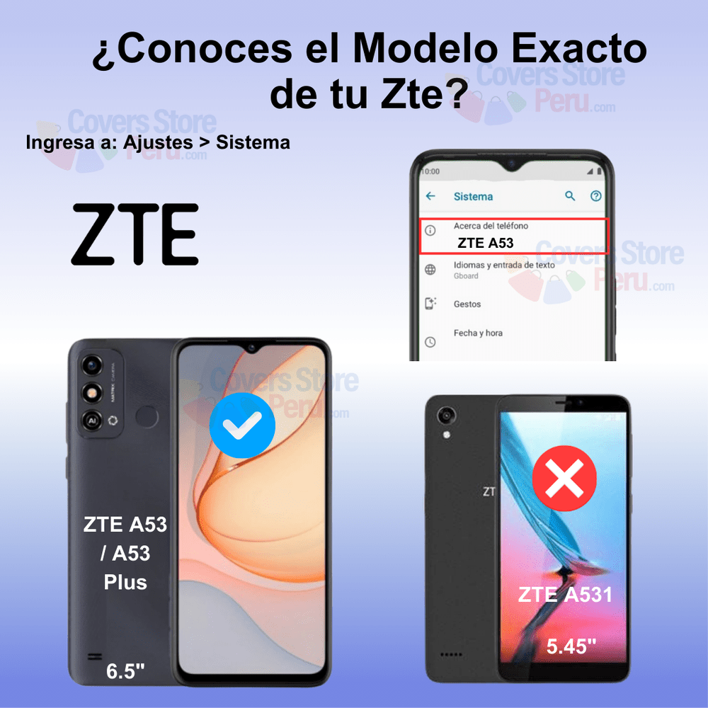 Funda para Zte A53 TPU 100% Transparente Antishock