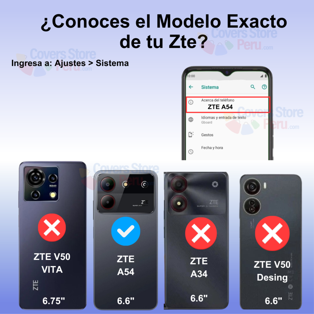 Funda para Zte A54 Ahumado con Anillo Azul Antishock