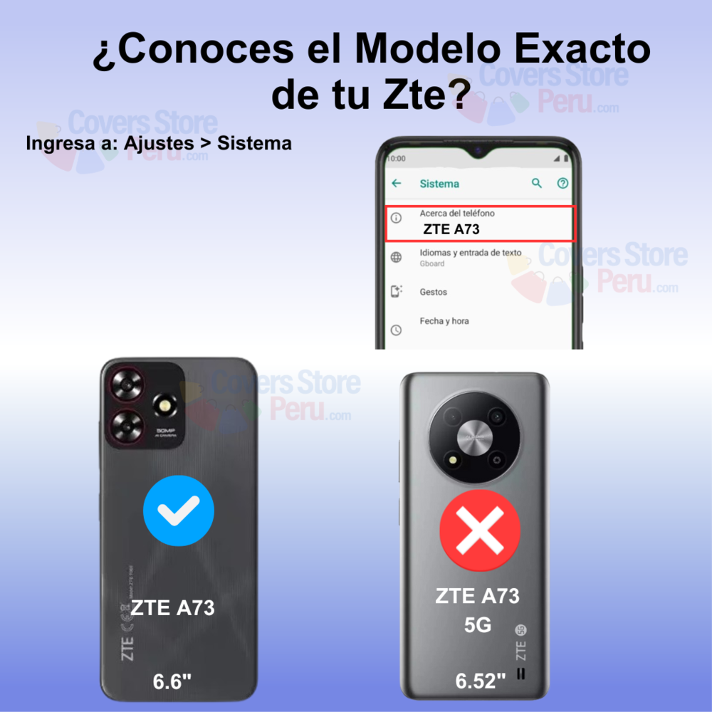 Funda Case para Zte A73 Flip Cover Guinda