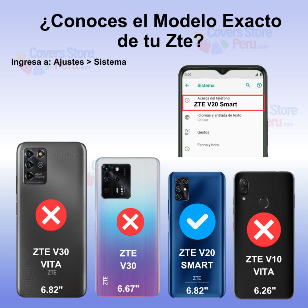Funda para Zte V20 Smart Holder Parante + Anillo Rojo