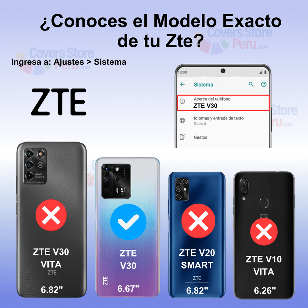 Funda Case para Zte V30 con Anillo Metálico Rojo Antishock