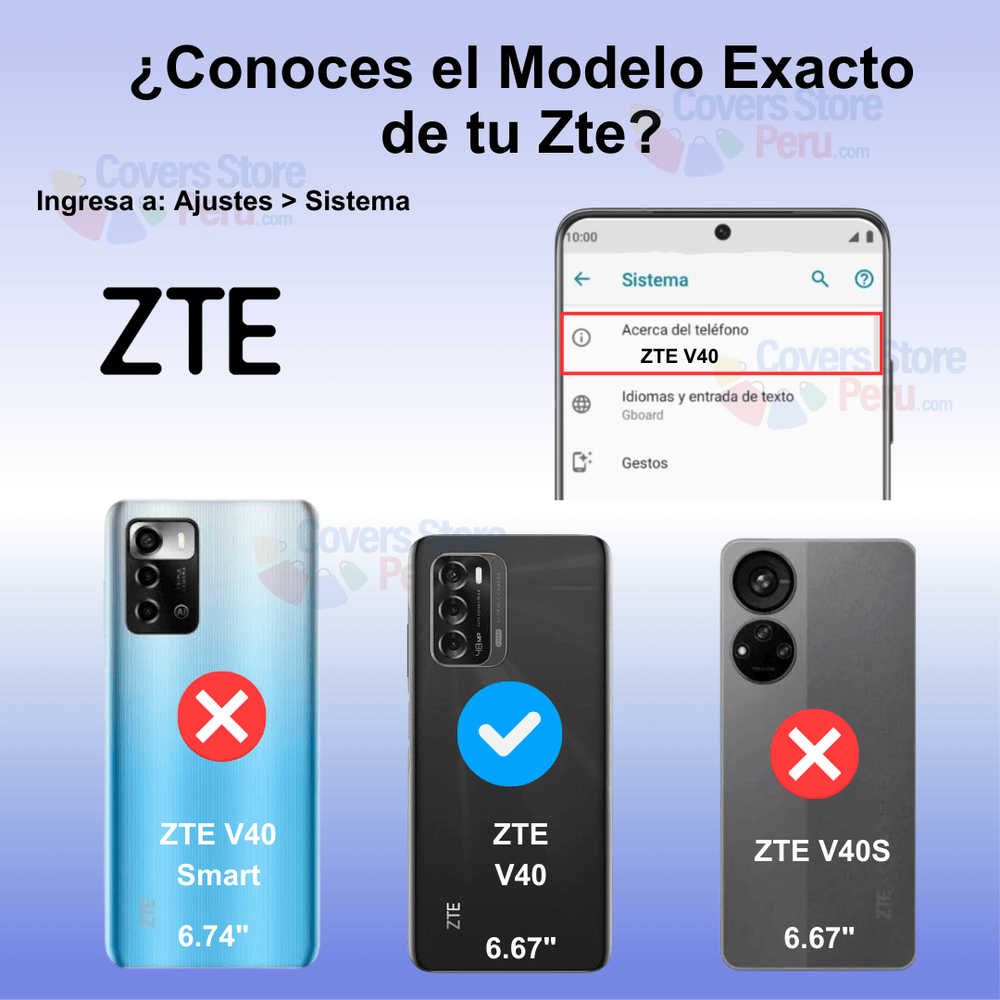 Funda Case para Zte V40 con Anillo Metálico Rojo Antishock