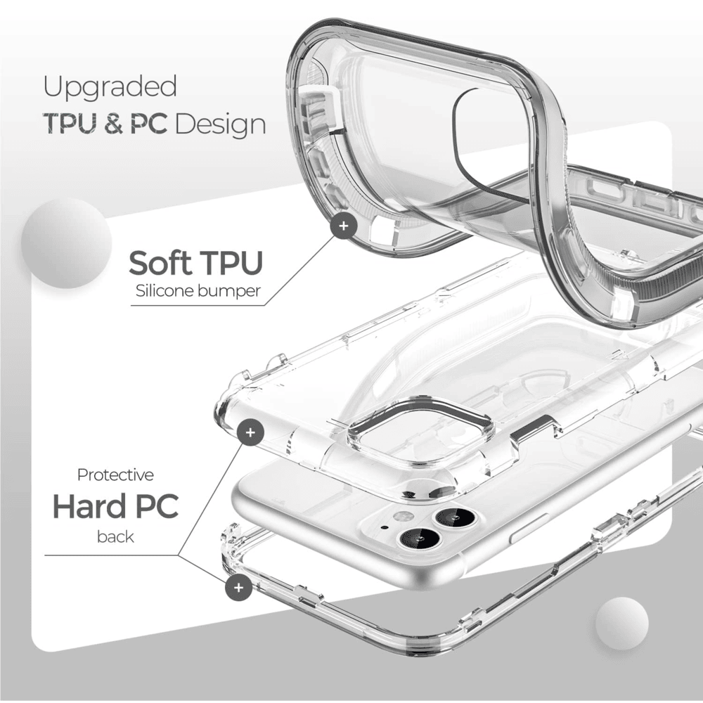 Funda para Xiaomi Poco C75 Adventure Drop Clear Gris