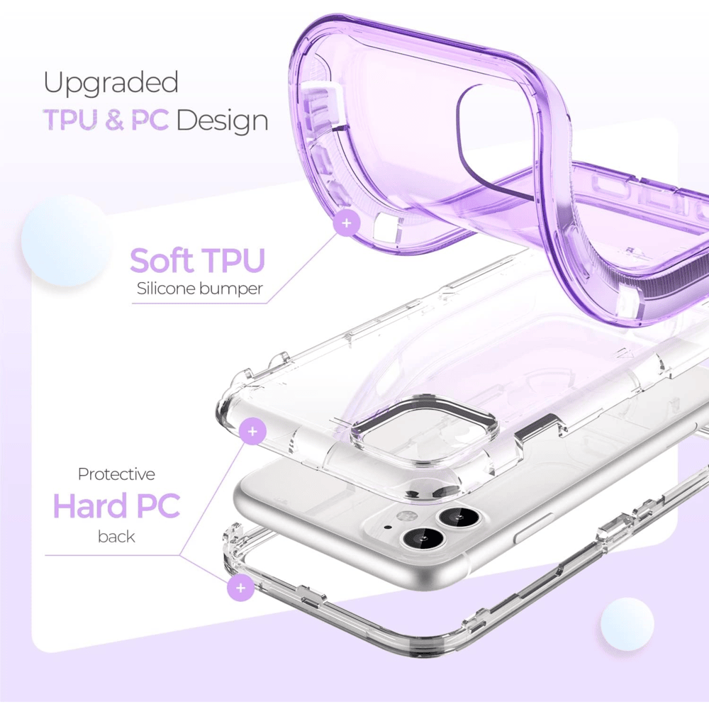 Funda para Xiaomi Poco C75 Adventure Drop Clear Morado