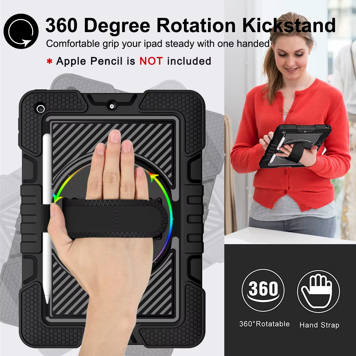 Funda para Xiaomi Redmi Pad 2 11" - UrbanForce Negra 360