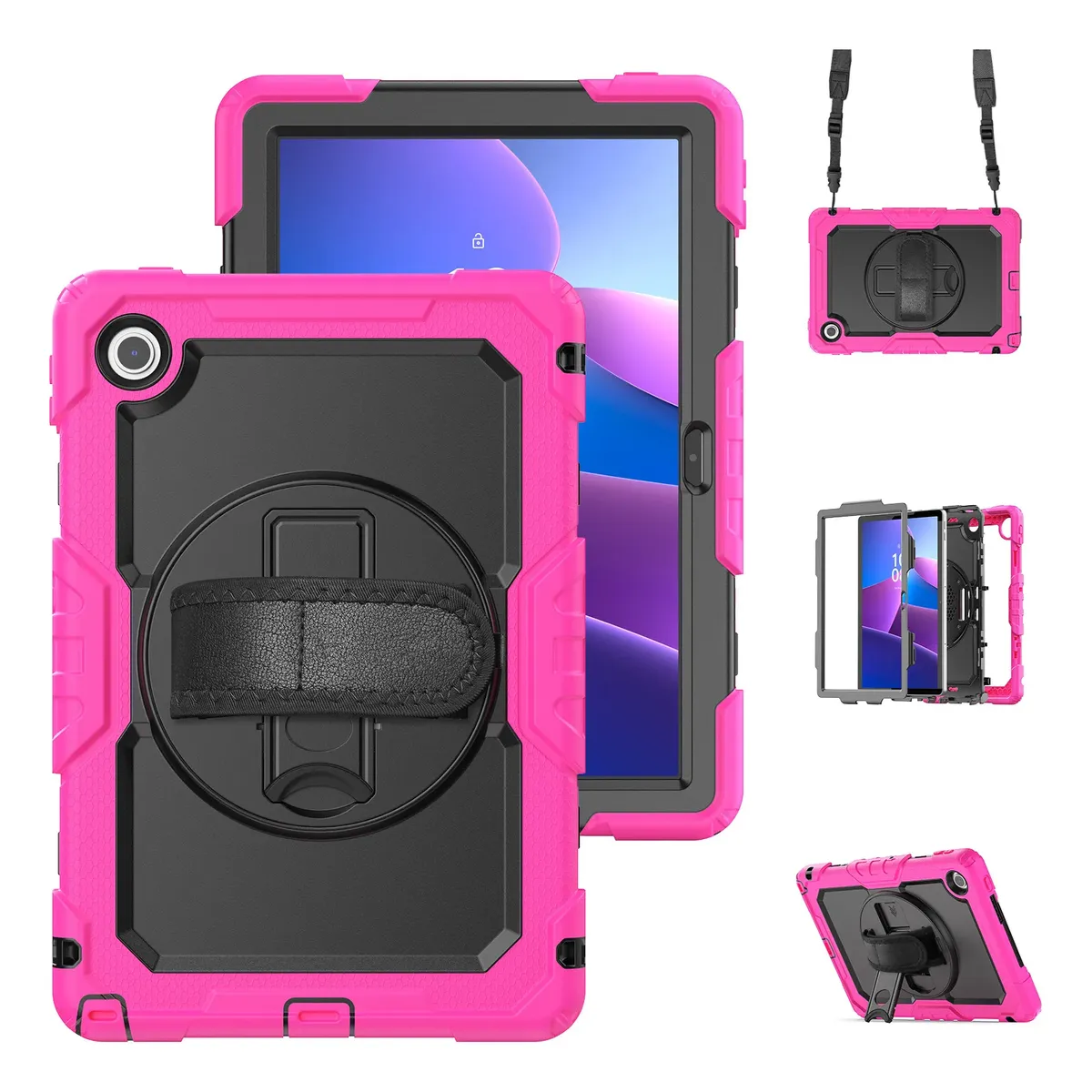 Funda para Lenovo Tab 10.1"- TB311XU Giratorio + Parante Fucsia