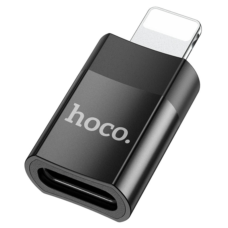 Adaptador Hoco UA17 Convertidor Tipo-C a iP Lightning Negro
