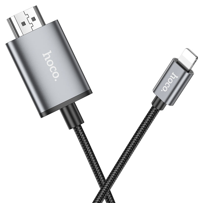 Cable Hoco UA27 Tipo-C a HDMI Adaptador Espejo Video HD Negro