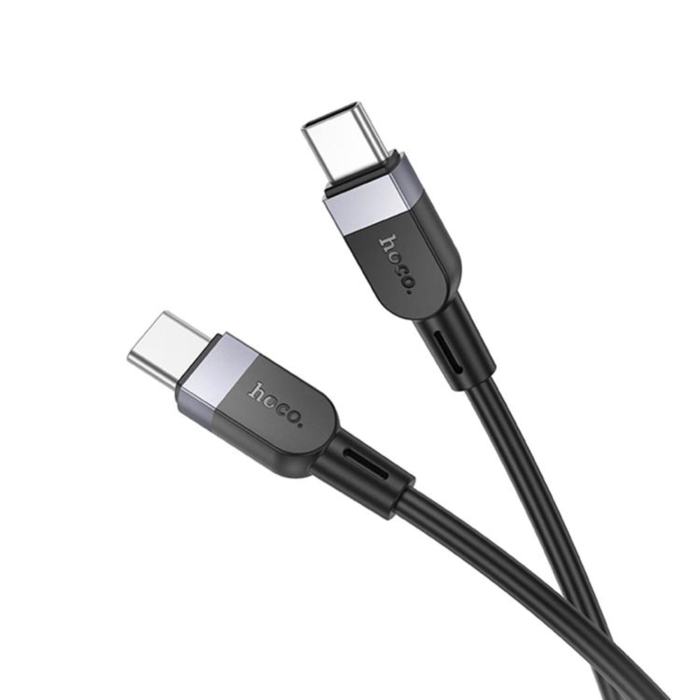 Cable Hoco X109 Energy Silicona Tipo-C a Tipo-C 60W 3m Negro