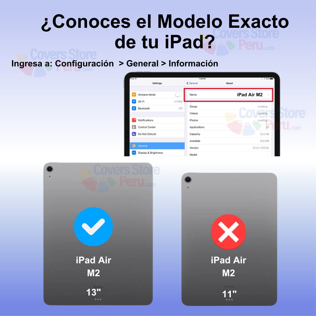 Funda con Teclado Touch para iPad Air M2 13" Negro