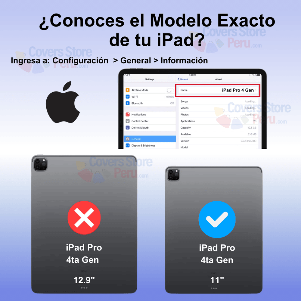 Funda para iPad Pro 11 4ta Gen Imantada + Portalápiz Negra