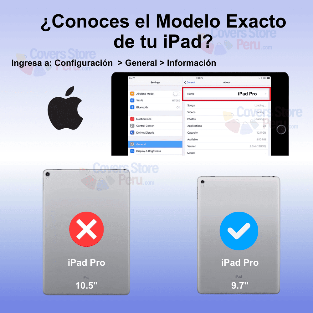 Funda para Ipad Pro 2 9 7" Imantada Azul