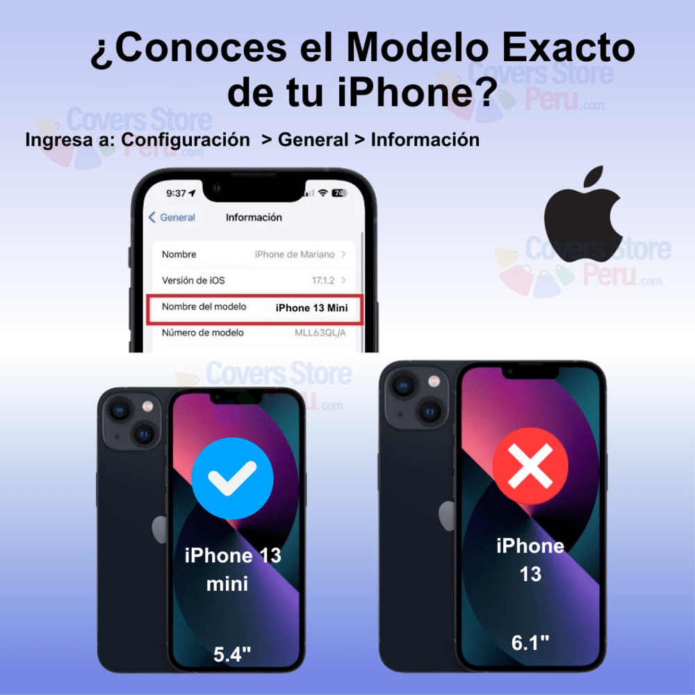 Mica - iPhone 13 Mini Protector de Pantalla Black 20K Mate