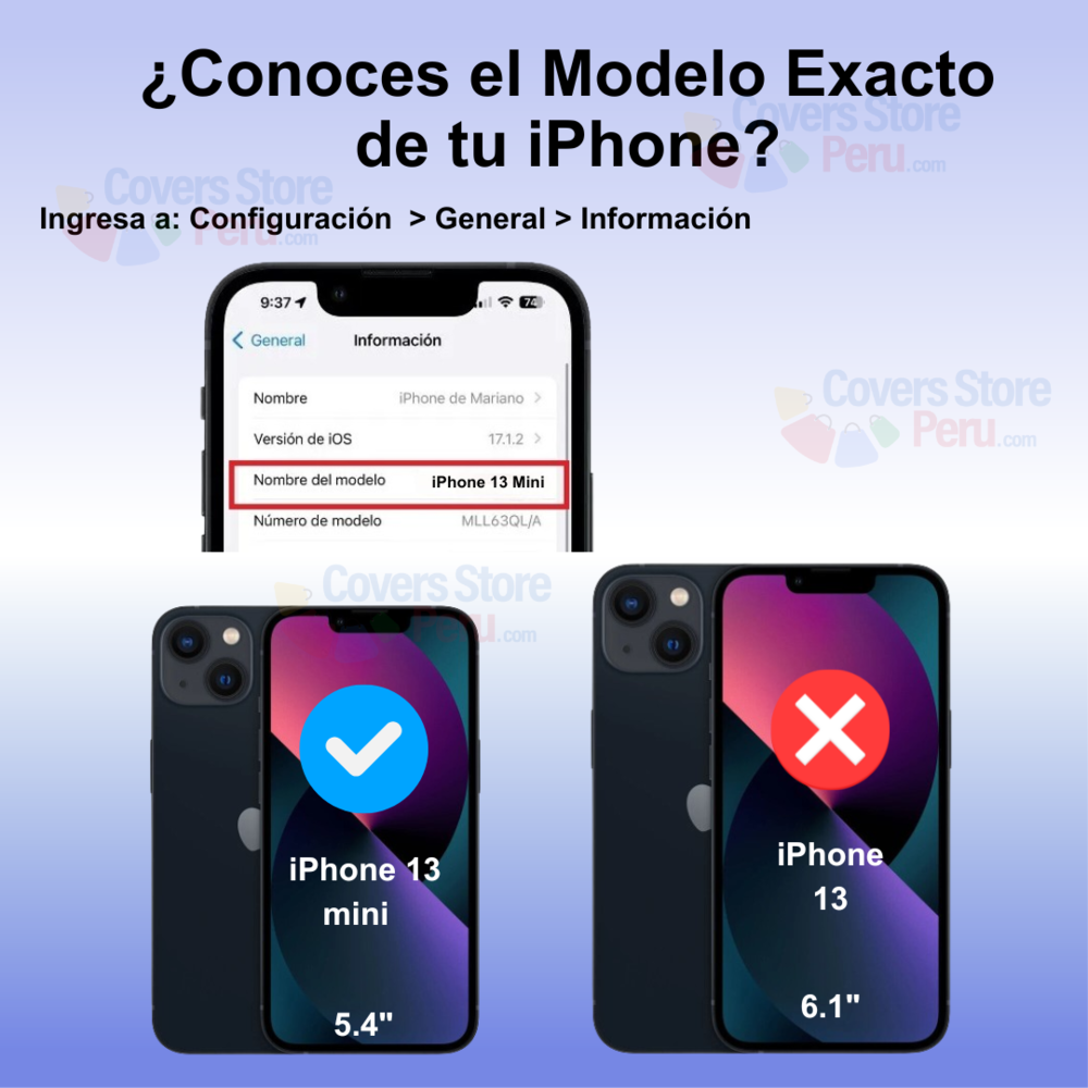 Mica - iPhone 13 Mini Protector de Pantalla Black 20K Mate