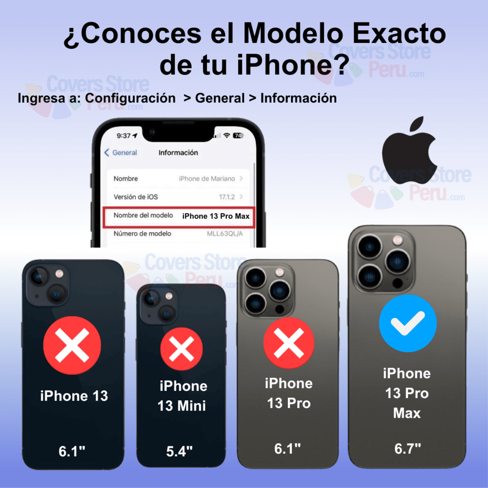 Funda para iPhone 13 Pro Max MagSafe Negro Lens Protector
